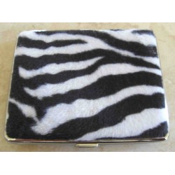Zebra Print Faux Fur I.D. Case